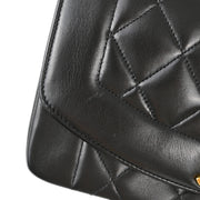 Chanel Black Lambskin Small Diana Shoulder Bag