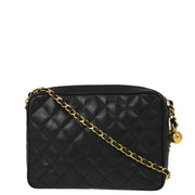 Chanel Black Caviar Camera Bag Small