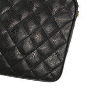 Chanel Black Caviar Camera Bag Small