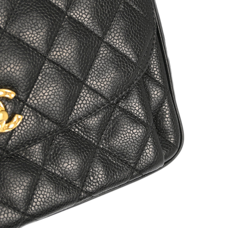 Chanel Black Caviar Camera Bag Small