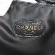 Chanel Black Caviar Chain Shoulder Tote Bag