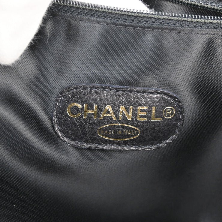 Chanel Black Caviar Chain Shoulder Tote Bag