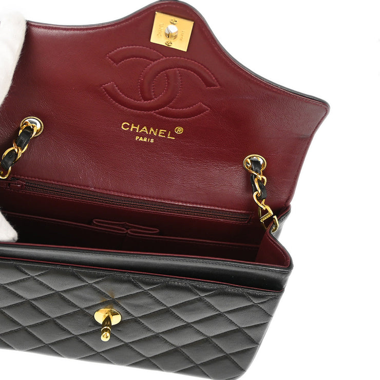 Chanel Black Lambskin Paris Limited Shoulder Bag