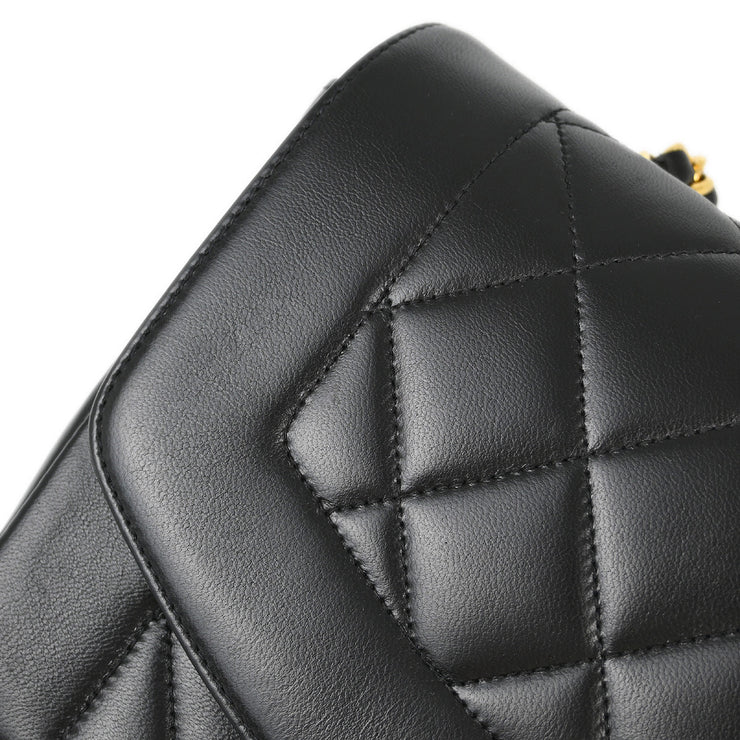 Chanel Black Lambskin Small Diana Shoulder Bag