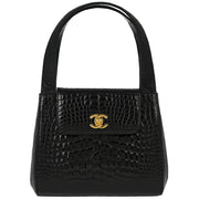 Chanel * Crocodile Black Handbag