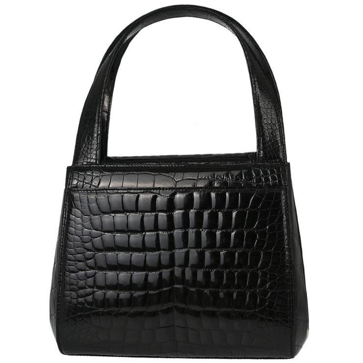 Chanel * Crocodile Black Handbag