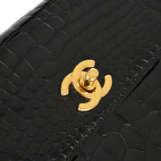 Chanel * Crocodile Black Handbag