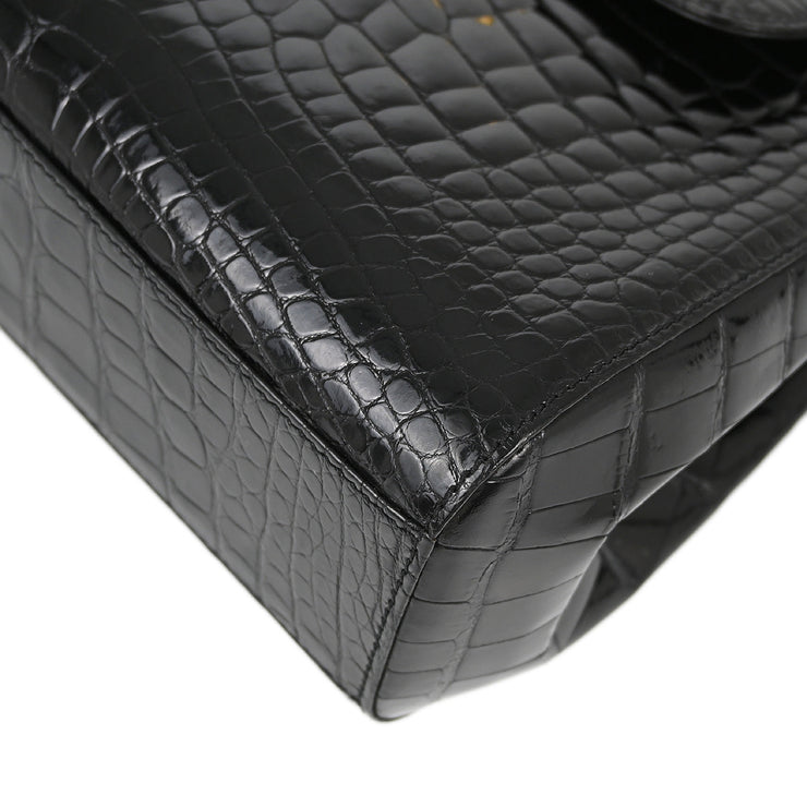 Chanel * Crocodile Black Handbag