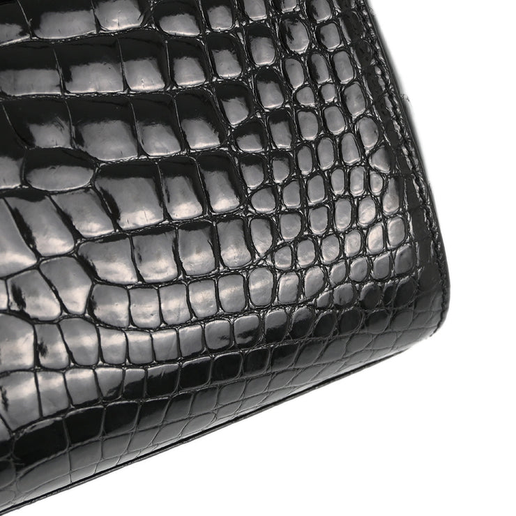 Chanel * Crocodile Black Handbag