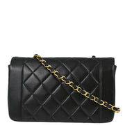 Chanel Black Lambskin Small Diana Shoulder Bag