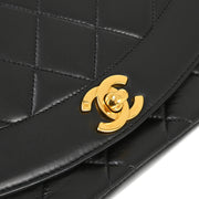 Chanel Black Lambskin Small Diana Shoulder Bag