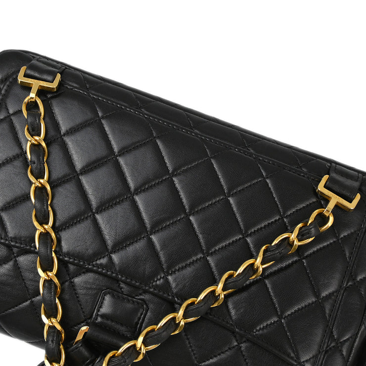 Chanel Black Lambskin Backpack