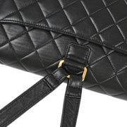 Chanel Black Lambskin Backpack