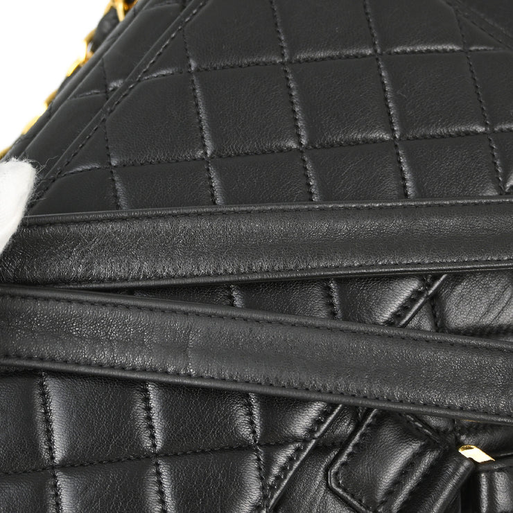 Chanel Black Lambskin Backpack