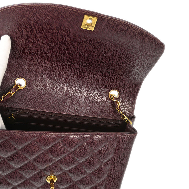 Chanel Bordeaux Caviar Medium Diana Shoulder Bag