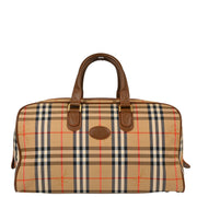 Burberrys Beige House Check Duffle Bag