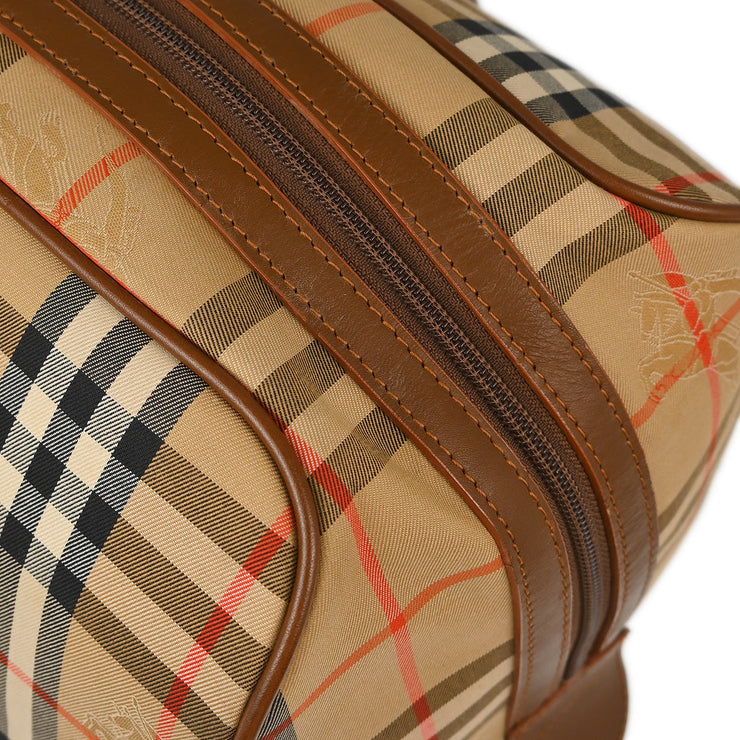 Burberrys Beige House Check Duffle Bag