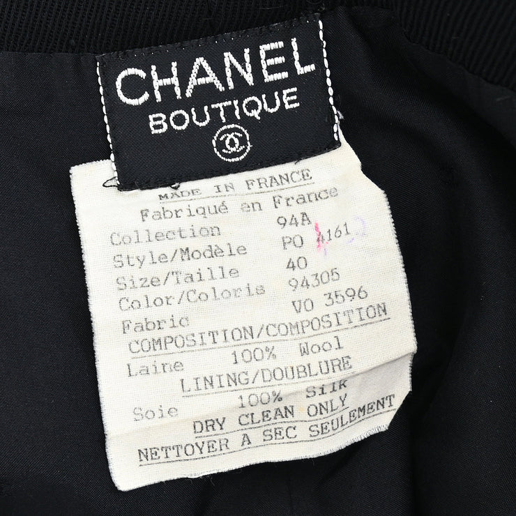 Chanel 1994 Long Pants Black 94A #40