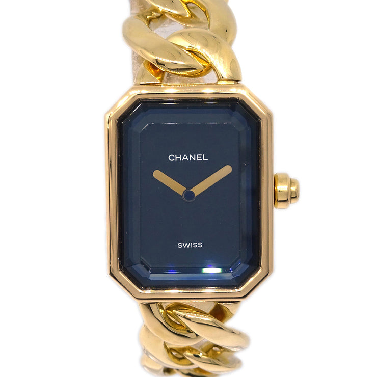 Chanel Premiere Quartz Watch Gold 18KYG #M