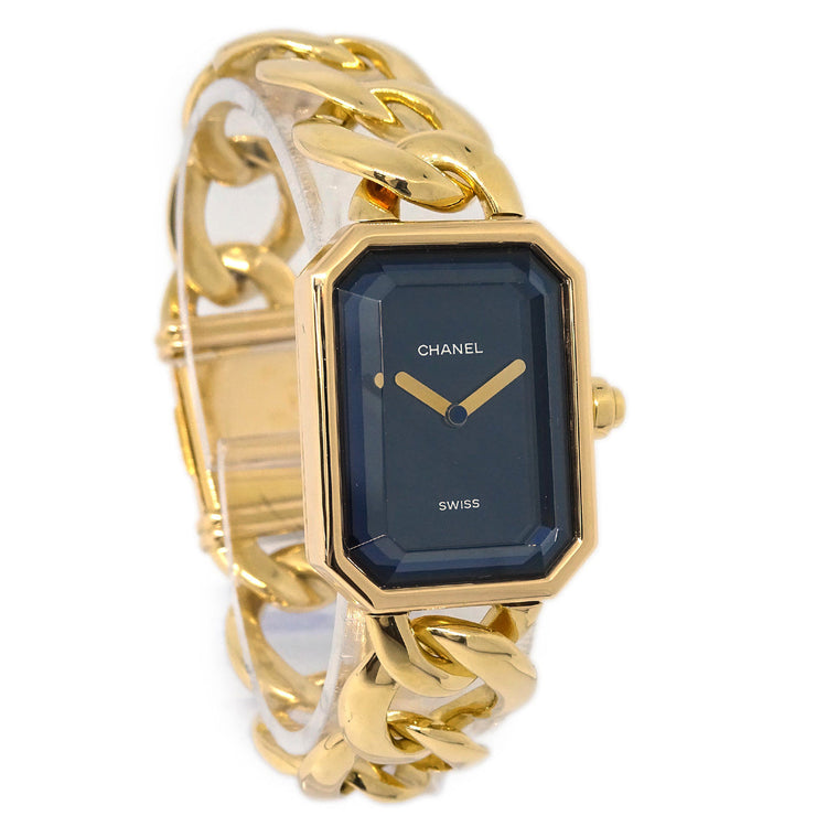 Chanel Premiere Quartz Watch Gold 18KYG #M