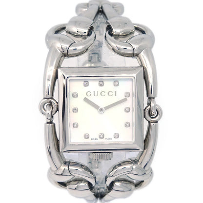 Gucci 116.3 Signoria Quartz Watch SS Diamond