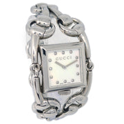 Gucci 116.3 Signoria Quartz Watch SS Diamond