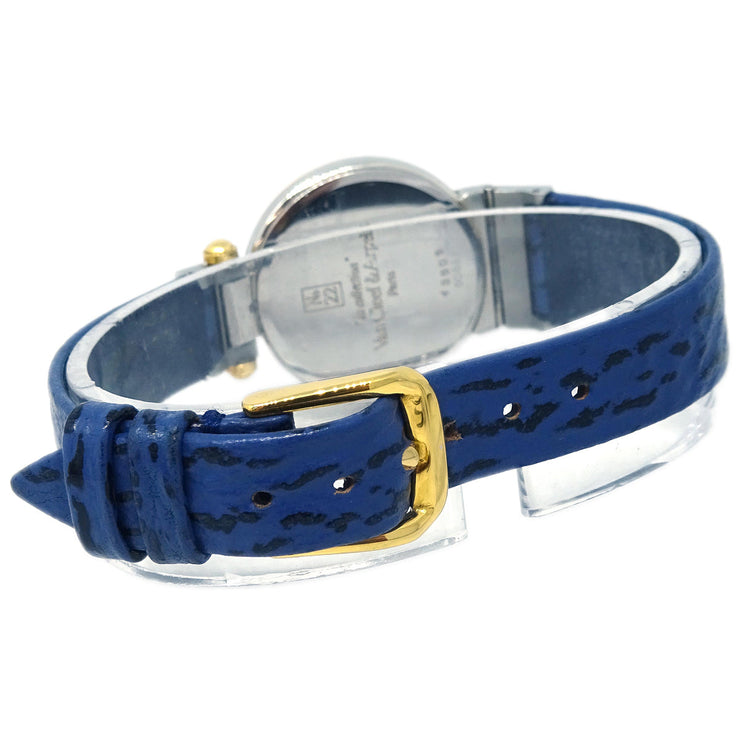 Van Cleef & Arpels Ref.43606 Quartz Watch SS Blue