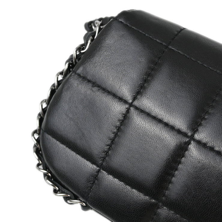 Chanel Black Lambskin Choco Bar Shoulder Bag