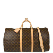 Louis Vuitton 2005 Monogram Keepall Bandouliere 60 Duffle Bag M41412