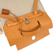 Hermes Natural Brown Toile GM Herbag a Dos Backpack