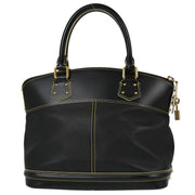 Louis Vuitton 2008 Black Suhali Lockit PM Tote Handbag M91888