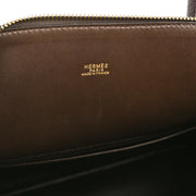 Hermes Brown Fjord Bolide 37 2way Shoulder Handbag