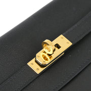 Hermes Black Swift Kelly Danse Shoulder Bag