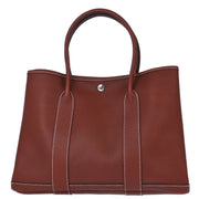 Hermes Rouge H Negonda Garden Party 36 PM Tote Handbag