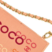 Chanel Pink Canvas Coco Chain Handbag