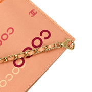 Chanel Pink Canvas Coco Chain Handbag