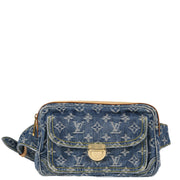 Louis Vuitton 2007 Blue Monogram Denim Bum Bag Waist Pouch M95347