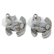 Chanel CC Pierced Earrings Silver 00A