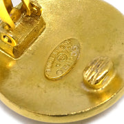 Chanel Button Earrings Clip-On Gold 94P