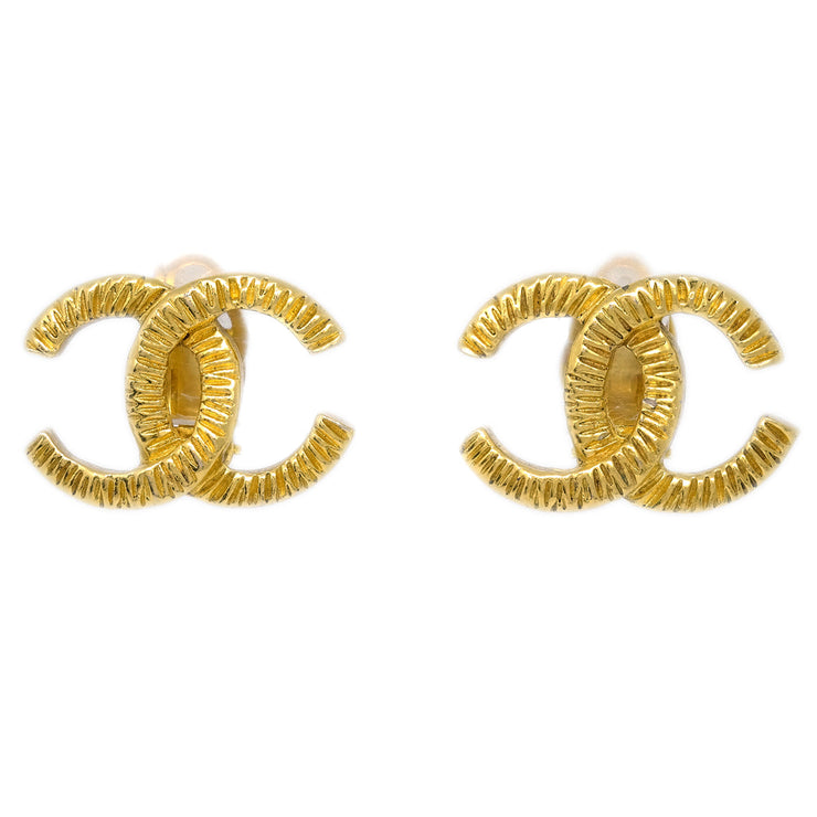 Chanel Gold CC Earrings Clip-On