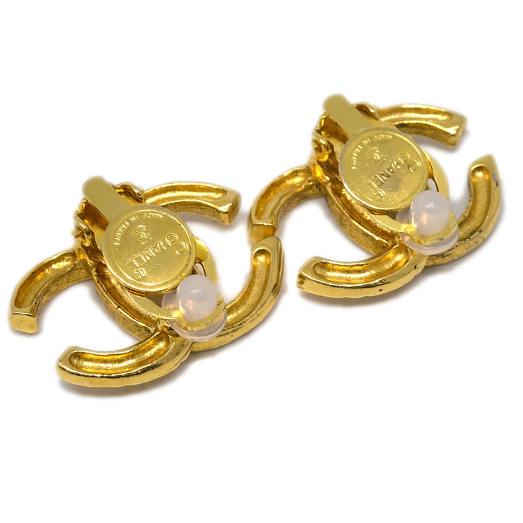 Chanel Gold CC Earrings Clip-On