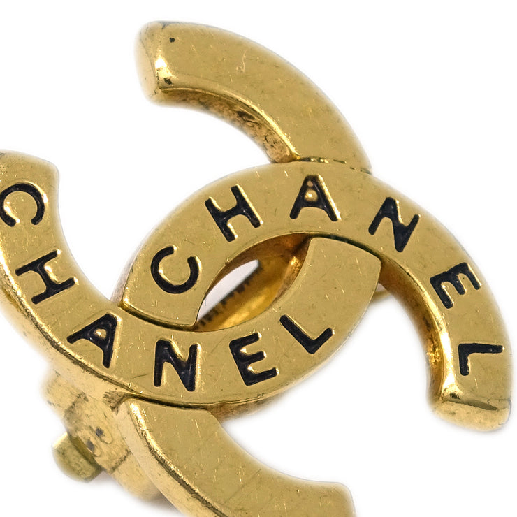 Chanel Gold CC Earrings Clip-On 98A