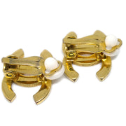 Chanel Gold CC Earrings Clip-On 98A