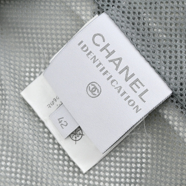 Chanel Sport Line Zip Up Jacket White #42