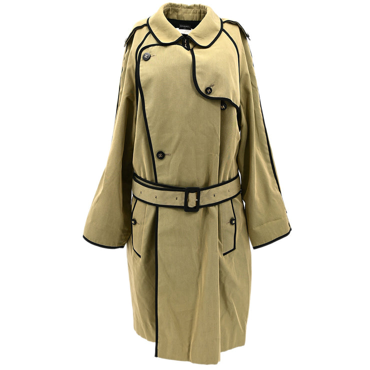 Chanel Trench Coat Green #38