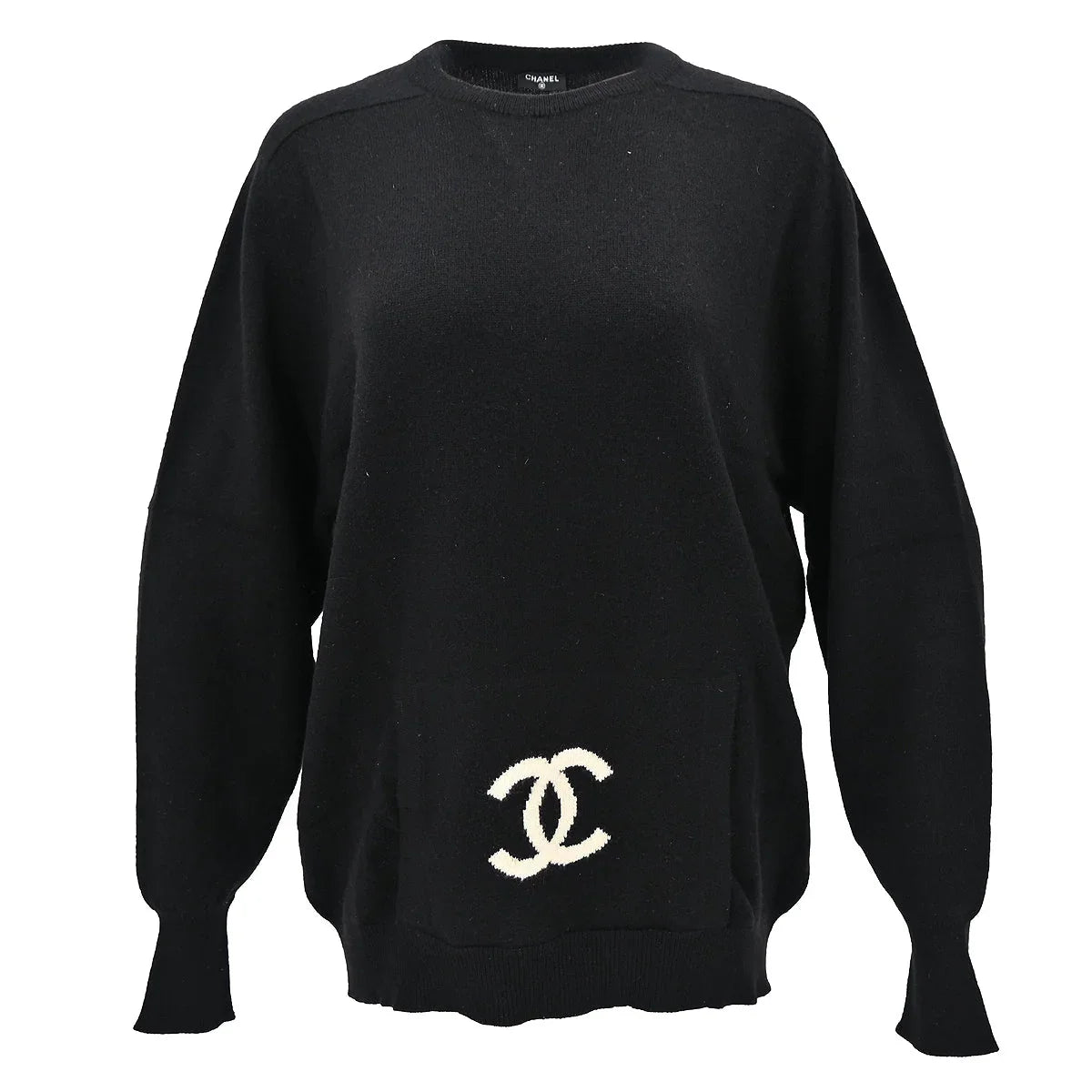 Chanel CC logo Sweater Black