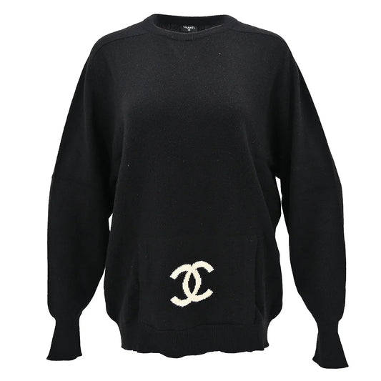 Chanel CC logo Sweater Black