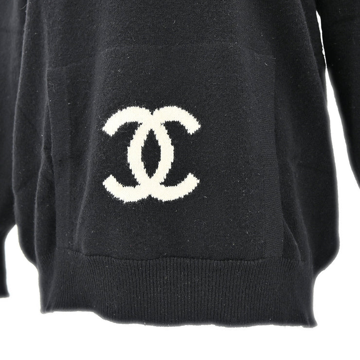 Chanel Sweater Knit Top Black