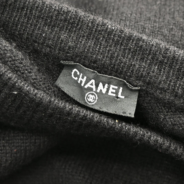 Chanel Sweater Knit Top Black