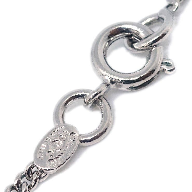 Chanel Cambon Ligne Chain Necklace Pendant Silver 05C